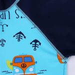 HUAANIUE Baby/Toddler Boy Swimsuit Rashguard Swimwear Long Sleeve One-Piece