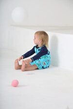 HUAANIUE Baby/Toddler Boy Swimsuit Rashguard Swimwear Long Sleeve One-Piece