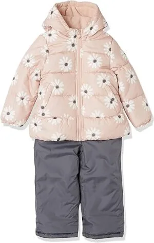 Simple Joys by Carters baby-girls Water-resistant Snowsuit Set - Hooded Winter Jacket | Babyz Corner Simple Joys by Carter's baby-girls Water-resistant Snowsuit Set - Hooded Winter Jacket