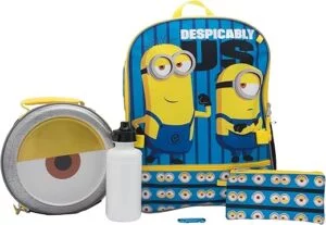AI ACCESSORY INNOVATIONS Despicable Me Minions 4 Piece Backpack Set for Boys Girls Featuring Minions Stuart Kevin Kids School Bag Blue | Babyz Corner AI ACCESSORY INNOVATIONS Despicable Me Minions 4 Piece Backpack Set for Boys & Girls, Featuring Minions Stuart & Kevin, Kids School Bag, Blue
