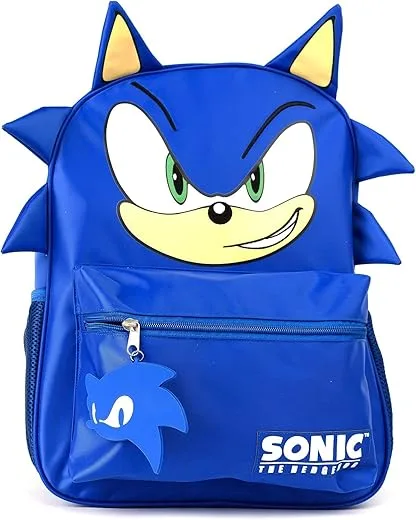 AI ACCESSORY INNOVATIONS Sonic Backpack for Boys Girls Bookbag with Adjustable Shoulder Straps Padded Back16 Inch Schoolbag with 3D Features | Babyz Corner AI ACCESSORY INNOVATIONS Sonic Backpack for Boys & Girls, Bookbag with Adjustable Shoulder Straps & Padded Back,16 Inch Schoolbag with 3D Features