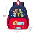 Cute Zoo Little 3d Backpack Kids Backpack for Boys and Girls Toddler Backpack Waterproof Preschool (Red)