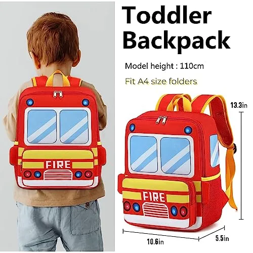 Kids Backpack for Boys Girls Preschool Bookbags 3D Cartoon Daycare Toddler Bags 13 inch 3-6 Years | Babyz Corner Kids Backpack for Boys Girls Preschool Bookbags 3D Cartoon Daycare Toddler Bags 13 inch 3-6 Years