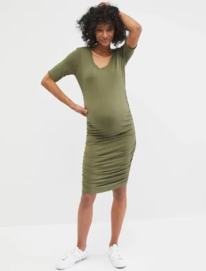 Womens Maternity Bodycon Dress For Casual Or Baby Shower