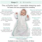 Amazing Baby Microfleece Sleeping Sack, Wearable Blanket with 2-Way Zipper, Use After Swaddle Transition, Playful Dots, Sterling, Medium 6-12 Month