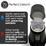 Baby Brezza Electric Baby Bottle Warmer, Breastmilk Warmer + Defroster - Only Brand with Different Temperatures for Breastmilk + Formula - Universal Fit for All Baby Bottle...