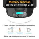 Baby Brezza Electric Baby Bottle Warmer, Breastmilk Warmer + Defroster - Only Brand with Different Temperatures for Breastmilk + Formula - Universal Fit for All Baby Bottle...