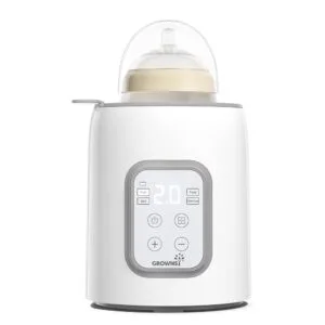 Bottle Warmer, GROWNSY 8-in-1 Fast Baby Milk Warmer with Timer for Breastmilk or Formula, Accurate Temperature Control, with Defrost, Sterili-zing, Keep, Heat Baby Food Jars...