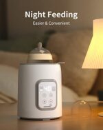 Bottle Warmer, GROWNSY 8-in-1 Fast Baby Milk Warmer with Timer for Breastmilk or Formula, Accurate Temperature Control, with Defrost, Sterili-zing, Keep, Heat Baby Food Jars...