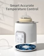 Bottle Warmer, GROWNSY 8-in-1 Fast Baby Milk Warmer with Timer for Breastmilk or Formula, Accurate Temperature Control, with Defrost, Sterili-zing, Keep, Heat Baby Food Jars...