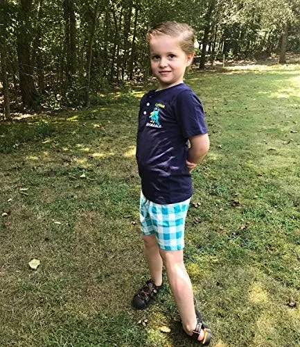 Bumeex Toddler Boys Cotton Clothing Sets Short Sleeve Tee and Shorts