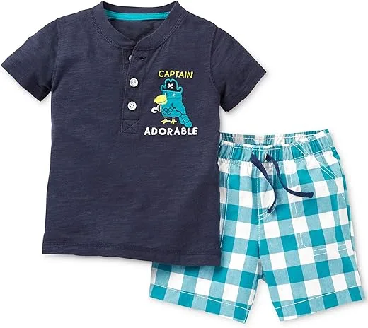 Bumeex Toddler Boys Cotton Clothing Sets Short Sleeve Tee and Shorts | Babyz Corner Bumeex Toddler Boys Cotton Clothing Sets Short Sleeve Tee and Shorts