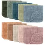 Comfy Cubs Muslin Burp Cloths Large 100 Cotton Hand Washcloths for Babies Baby Essentials 6 Layers Extra Absorbent and Soft Boys Girls Baby Bibs Burp Cloths Set | Babyz Corner Comfy Cubs Muslin Burp Cloths Large 100% Cotton Hand Washcloths for Babies, Baby Essentials 6 Layers Extra Absorbent and Soft Boys & Girls Baby Bibs & Burp Cloths Set...