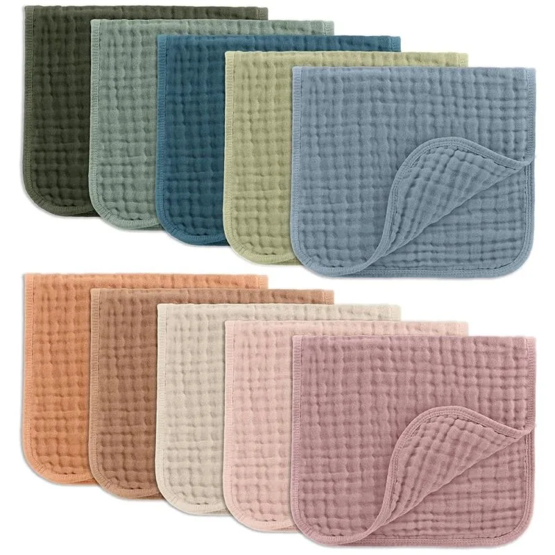 Comfy Cubs Muslin Burp Cloths Large 100 Cotton Hand Washcloths for Babies Baby Essentials 6 Layers Extra Absorbent and Soft Boys Girls Baby Bibs Burp Cloths Set | Babyz Corner Comfy Cubs Muslin Burp Cloths Large 100% Cotton Hand Washcloths for Babies, Baby Essentials 6 Layers Extra Absorbent and Soft Boys & Girls Baby Bibs & Burp Cloths Set...