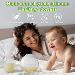 haakaa Manual Breast Pump for Breastfeeding 4oz/100ml and Ladybug Milk Collector 2.5oz/75ml Combo, Food-Grade Silicone