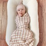 LifeTree Muslin Swaddle Blankets Neutral, Baby Swaddling Wrap Nursery Blanket for Boys & Girls Unisex, Soft 70% Viscose from Bamboo and 30% Cotton, Large 47 x 47 inches, Bear &...