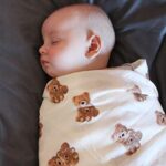 LifeTree Muslin Swaddle Blankets Neutral, Baby Swaddling Wrap Nursery Blanket for Boys & Girls Unisex, Soft 70% Viscose from Bamboo and 30% Cotton, Large 47 x 47 inches, Bear &...