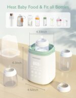 Momcozy Bottle Warmer, Fast Bottle Warmers for All Bottles with Timer, Accurate Temperature Control and Automatic Shut-Off, Multifunctional Bottle Warmer for Breastmilk