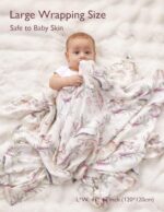 Momcozy Muslin Swaddle Blankets, Softness Upgrade Neutral Swaddle Blanket, Breathable Large 47''x47'' Baby Infant Newborn Boys Girls Swaddling Receiving Blanket Wraps, 2 Pack,...