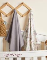 Momcozy Muslin Swaddle Blankets, Softness Upgrade Neutral Swaddle Blanket, Breathable Large 47''x47'' Baby Infant Newborn Boys Girls Swaddling Receiving Blanket Wraps, 2 Pack,...