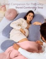 Momcozy Pregnancy Pillows for Sleeping, U Shaped Full Body Maternity Pillow with Removable Cover - Support for Back, Legs, Belly, HIPS for Pregnant Women, 57 Inch Pregnancy...