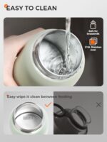 Portable Milk Warmer with Super Fast Charging and Cordless, Instant breastmilk, Formula or Water Warmer with 10 Ounces Big Capacity, Baby Flask for Vehicle,car,Airplane Journey
