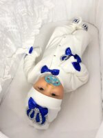 Dollbling Royal Bling Schmuck Krone Geschenk Kleidung Sets Willkommen Zuhause Baby Strampler Fäustlinge Motorhaube Pyjamas Outfit 4 Stück Babyausstattung - AliExpress 1501