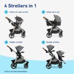 Graco Modes Nest2Grow DLX Travel System, Riordan - A Versatile Convertible Stroller & Car Seat Combo
