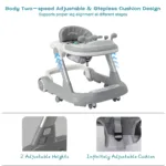 | Babyz Corner 2-in-1 Toddler Push Walker with Removable Feeding and Music Tray - Babyz Corner