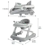 | Babyz Corner 2-in-1 Toddler Push Walker with Removable Feeding and Music Tray - Babyz Corner