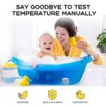 Baby Bath Tub Water Thermometer - (Upgraded Version) Digital Water Temperature Thermometer & Room Thermometer, Duck Floating Toy for Infant Toddler Bathtub Pool with Temperature...