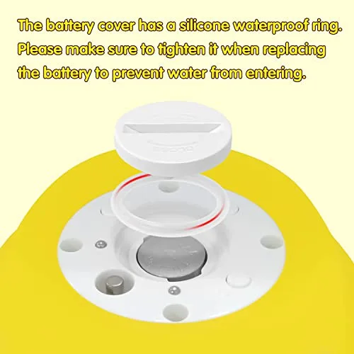 Baby Bath Tub Water Thermometer - (Upgraded Version) Digital Water Temperature Thermometer & Room Thermometer, Duck Floating Toy for Infant Toddler Bathtub Pool with Temperature...
