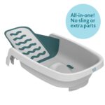The First Years Sure Comfort 4-in-1 Reclining Baby Bathtub - Adjustable All-in-1 Bathtub for Newborn to Toddler - Baby Bath Seat Adjusts as Baby Grows - Ages 0 to 24 Months