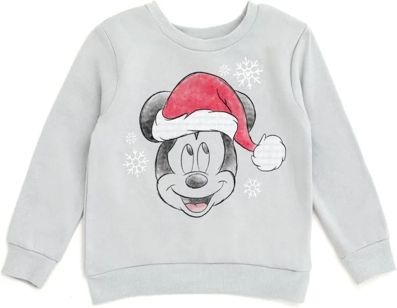 Disney Christmas Halloween Fleece Sweatshirt and Jogger Pants Outfit Set Newborn to Big Kid Sizes (Newborn - 14-16)