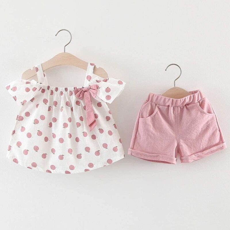 Hipea Toddler Baby Girls Summer Clothes Outfits Ruffle Camisole Spot Dot Tops and Casual Shorts Newborn Girl Clothing | Babyz Corner Hipea Toddler Baby Girls Summer Clothes Outfits Ruffle Camisole Spot Dot Tops and Casual Shorts Newborn Girl Clothing
