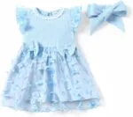 PATPAT Baby Girl Dresses Ruffle Sleeve Tutu Dress Butterfly Tulle Dress Flower Girl Party Birthday Princess Dresses | Babyz Corner PATPAT Baby Girl Dresses Ruffle Sleeve Tutu Dress Butterfly Tulle Dress Flower Girl Party Birthday Princess Dresses