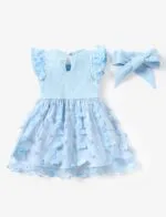 PATPAT Baby Girl Dresses Ruffle Sleeve Tutu Dress Butterfly Tulle Dress Flower Girl Party Birthday Princess Dresses | Babyz Corner PATPAT Baby Girl Dresses Ruffle Sleeve Tutu Dress Butterfly Tulle Dress Flower Girl Party Birthday Princess Dresses