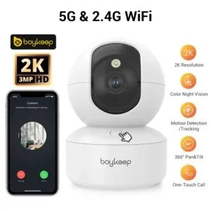 BoyKeep 3MP 5G/2,4 GHz WiFi interior seguridad del hogar IP cámara inteligente Monitor de bebé seguimiento automático 24/7 cámara de videovigilancia - AliExpress 30