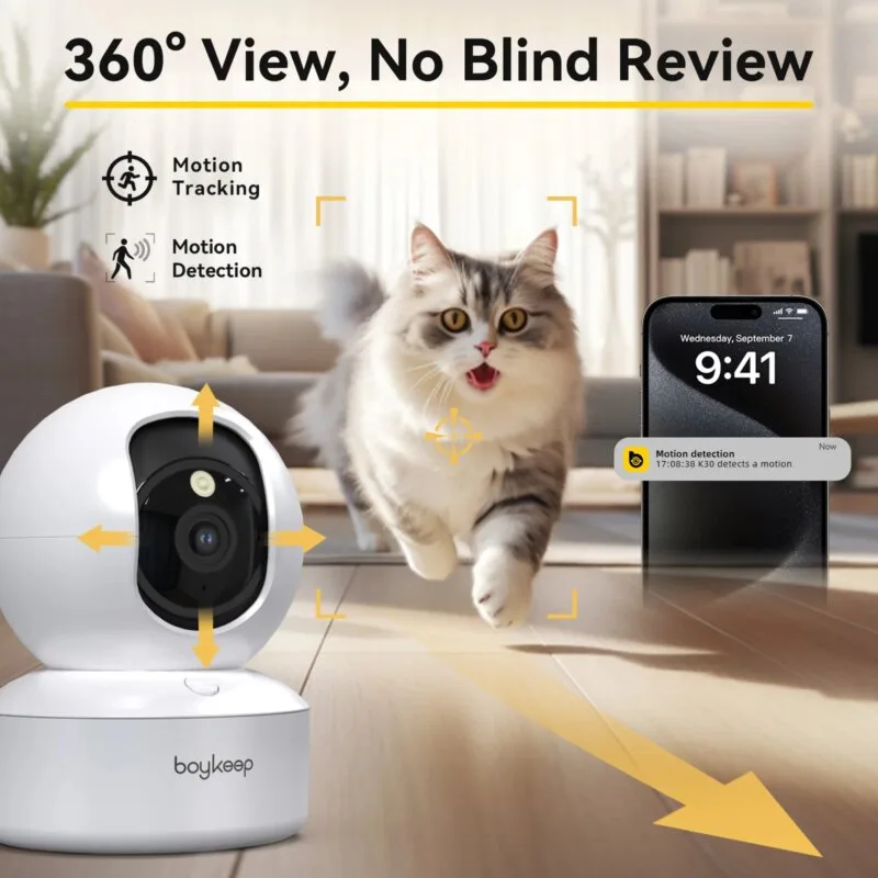 BoyKeep 3MP 5G/2,4 GHz WiFi interior seguridad del hogar IP cámara inteligente Monitor de bebé seguimiento automático 24/7 cámara de videovigilancia - AliExpress 30