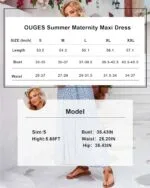 Maternity Maxi Dress with V Neck