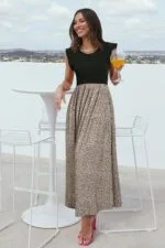 OUGES Women 2025 Spring Summer Dresses Maternity Sleeveless Ribbed Fashion Casual Outfits Maxi Dress with Pockets | Babyz Corner OUGES Women 2025 Spring Summer Dresses Maternity Sleeveless Ribbed Fashion Casual Outfits Maxi Dress with Pockets