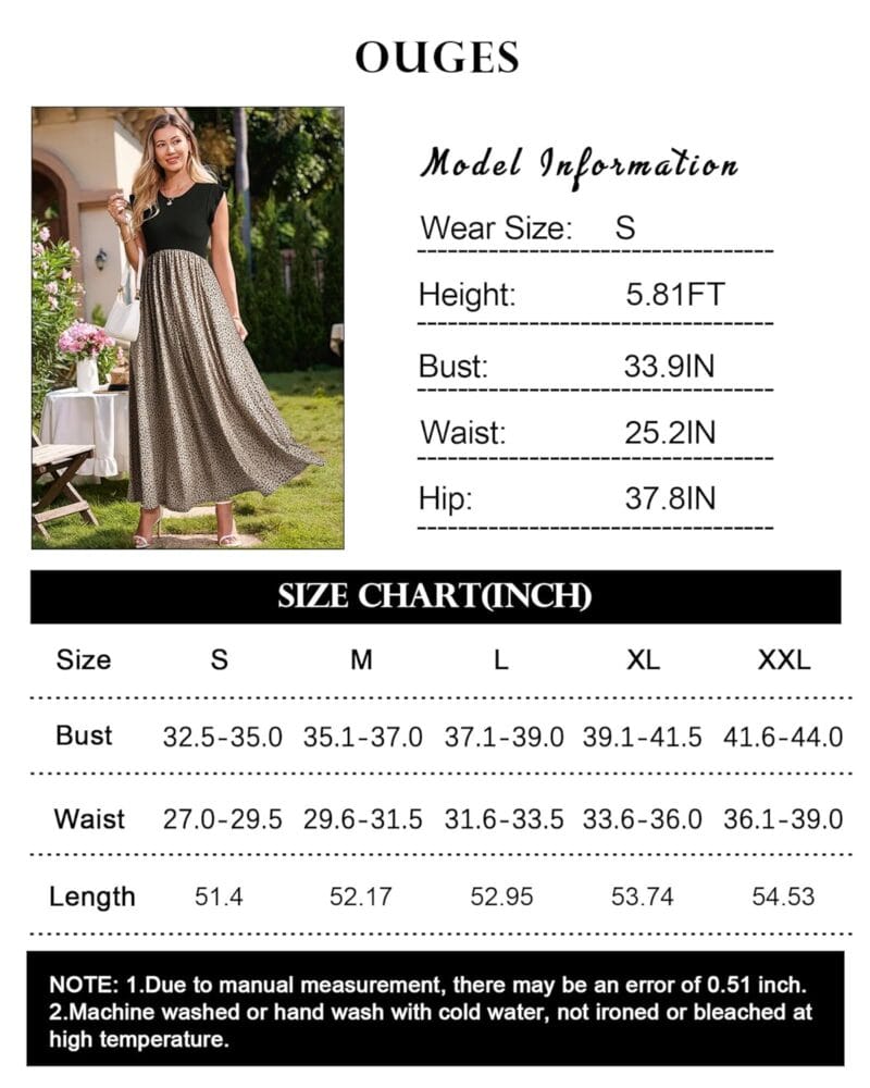 OUGES Women 2025 Spring Summer Dresses Maternity Sleeveless Ribbed Fashion Casual Outfits Maxi Dress with Pockets