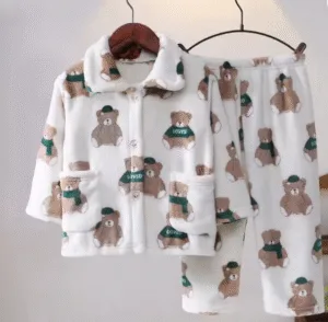 Thickened Warm Sleepwear Pajama set