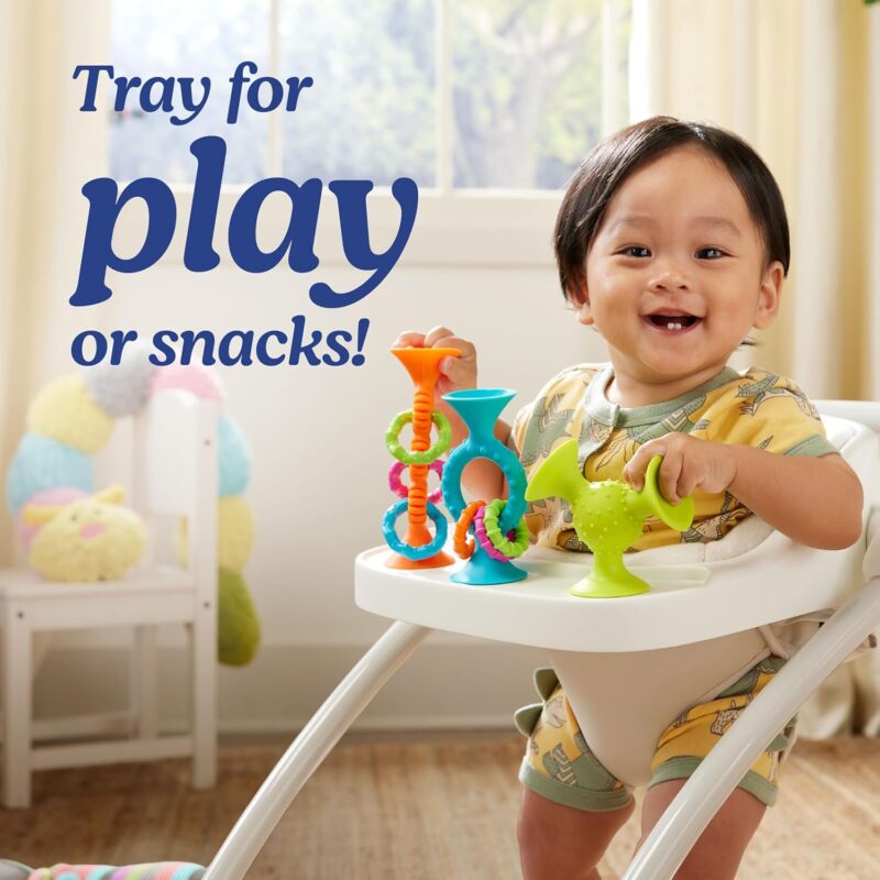 Graco Jumpstart 4-in-1 Adjustable Infant Activity Bouncer & Jumper, Versatile Baby Swing, Floor Seat, and Kids Chair with Snack Tray, Wren