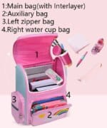 Crianças menina mochila com grande capacidade à prova dwaterproof água unicórnio impressão adolescente saco de escola para 2-16 anos de idade bonito kawaii criança mochila -...