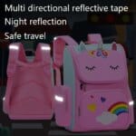 Crianças menina mochila com grande capacidade à prova dwaterproof água unicórnio impressão adolescente saco de escola para 2-16 anos de idade bonito kawaii criança mochila -...