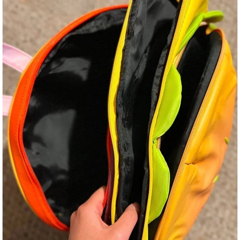 Stijlvolle Hamburger Daypack Laptop Opbergrits Draagbare Casual Tote Pu Cheeseburger Rugzak Voor Unisex Reizen Buiten Vakantie - AliExpress 1524