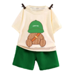 Ropa de bebé, conjuntos informales de verano para niños, traje holgado y bonito a la moda, Top + Pantalones cortos para bebés, conjunto de dos piezas - AliExpress 1501