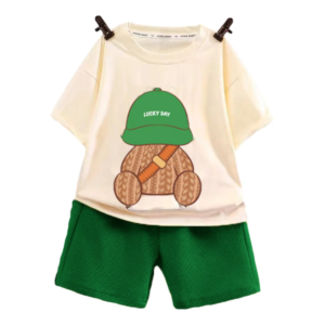 Ropa de bebé, conjuntos informales de verano para niños, traje holgado y bonito a la moda, Top + Pantalones cortos para bebés, conjunto de dos piezas - AliExpress 1501