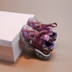 Zapatillas de deporte gruesas para niños, zapatos de baloncesto para niñas, zapatos deportivos informales versátiles a la moda para niños, transpirables para la escuela, novedad...